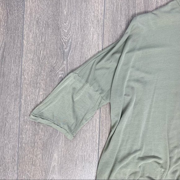 Aritzia Wilfred Cropped T-shirt Army Green Size XS - Picture 5 of 11